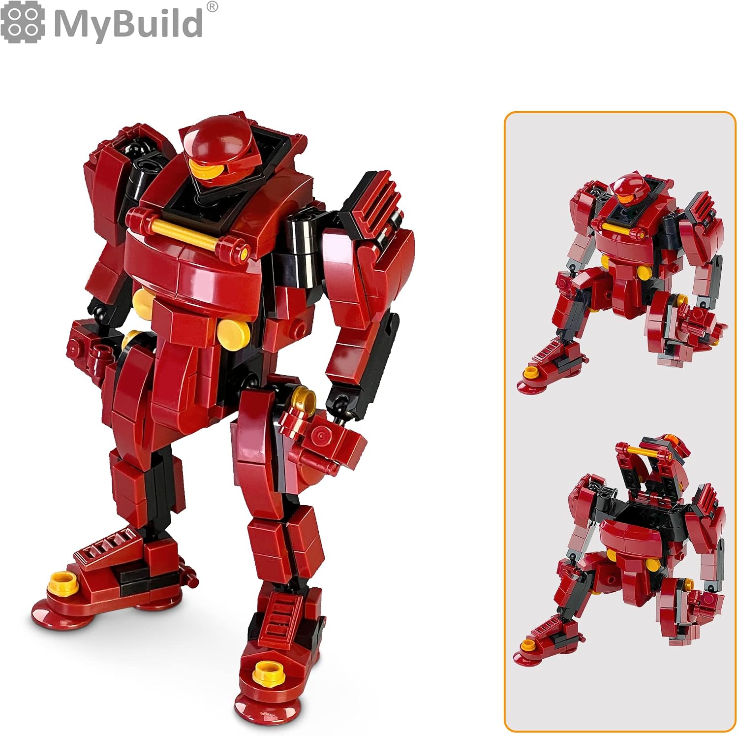MyBuild Mecha Frame Sci-Fi Series Rita 2 - Manga Inspired Robot Mech Building Set, Engaging Creative Play with Building Bricks, Collectible Figure 5018