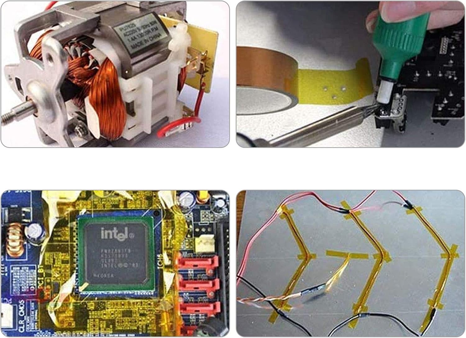 80% оƒƒ Dіѕсоunt 10Rolls High Temperature Kapton Tape, 1/4”, 5/16”, 3/8”, 15/32”, 19/32”Polyimide Film Heat Resistant Tape with Silicone Adhesive for Masking, Soldering, Heat Transfer Vinyl, 3D Printing