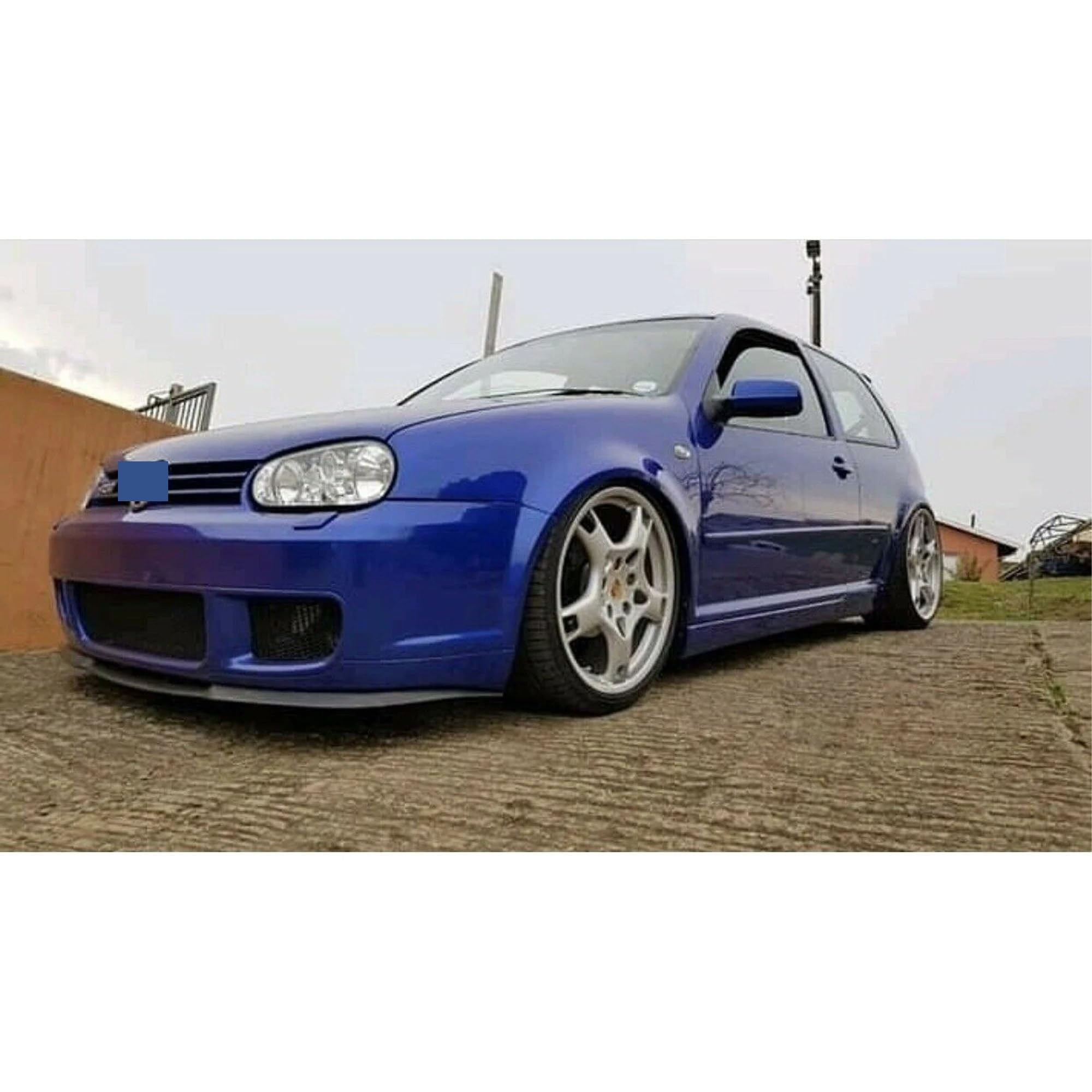 Alerón Delantero para Golf 4 R32 para Golf4 IV para Cupra R Spoiler Delantero Borde DE Parachoques Euro Spoiler Lip Kit De Carrocería Universal De 3 Piezas ﻿ ﻿ Coche AleróN Delantero(Matte Black)
