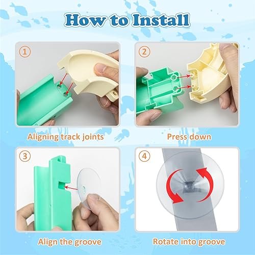 Miniatura 5 de 62 juguetes de baño para niños pequeños, divertidos juguetes de baño de pato, juguetes de baño para baby shower, regalos para niños de 4 a 8 años,