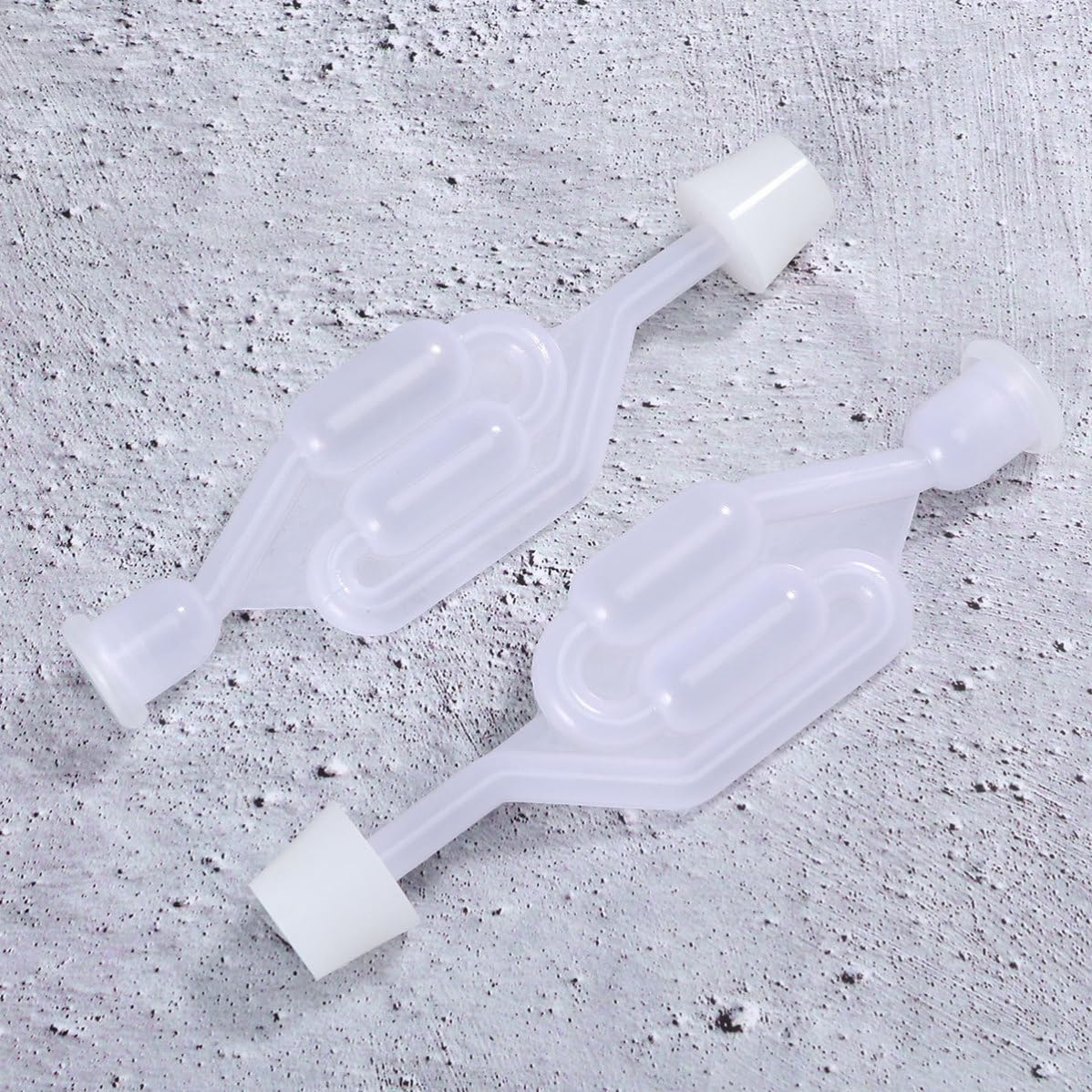 Silicone Wine Stopper Taper Plug 6pcs with Hole Airlock for Fermenting