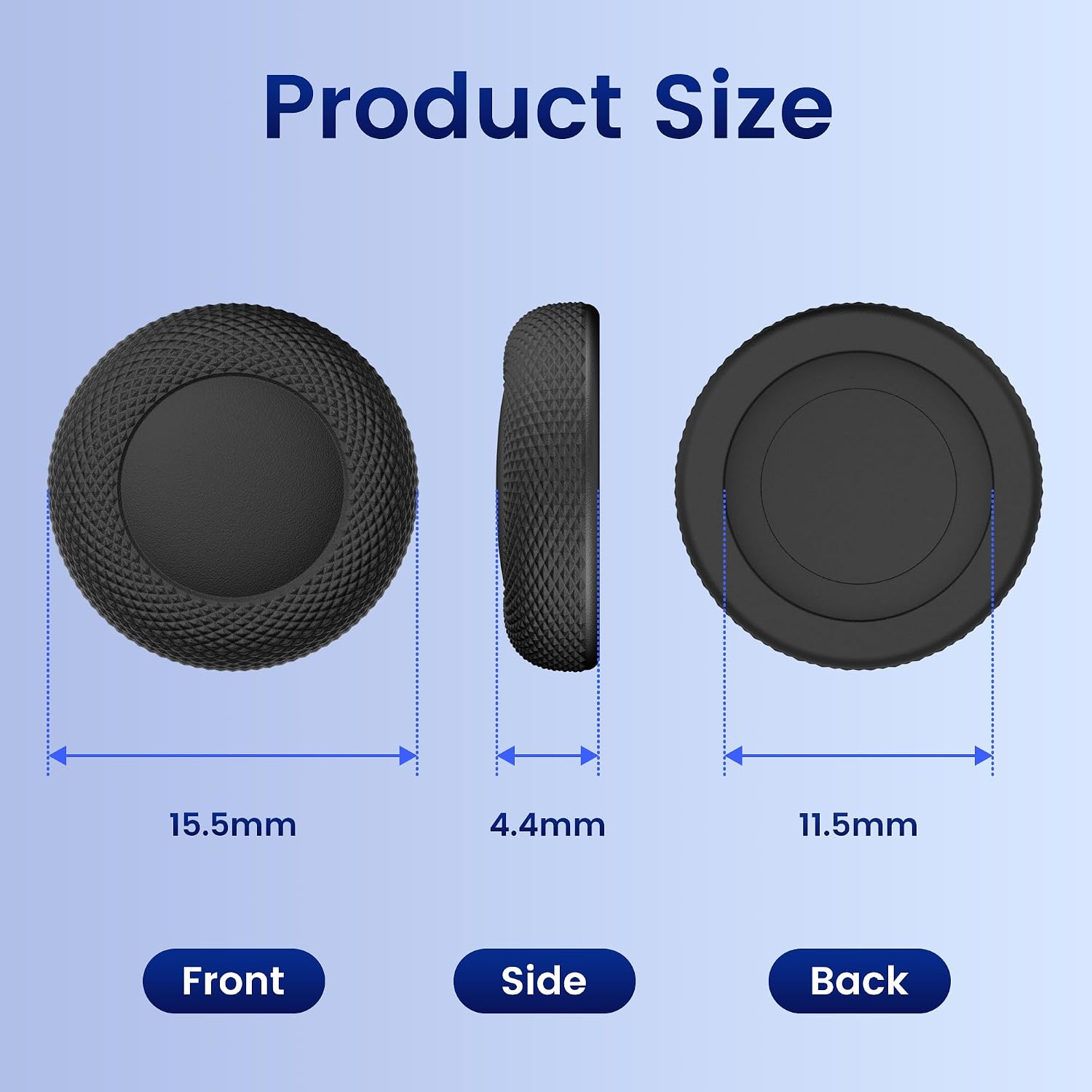 12 Pack Replacement Joystick Caps Thumb Grips for Nintendo Switch/OLED/Lite, Anti-Slip TPU Diamond Texture Analog Stick Covers for JoyCon Controller Repair Kit Accessories image 3