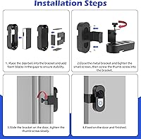 Vista 3 de Anti-Theft Video Ring Doorbell Mount, Compatible with Video Doorbell, No Drill Adjustable Mounting Bracket Holder for Wireless Doorbells in
