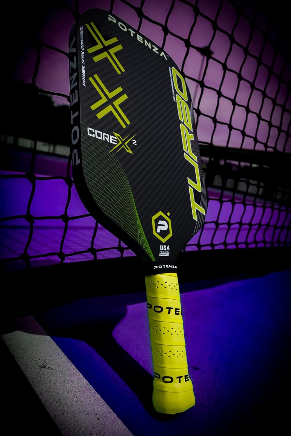 POTENZA Turbo+ Pro Pickleball Paddle (3K Carbon Fiber, 16mm COREx2)