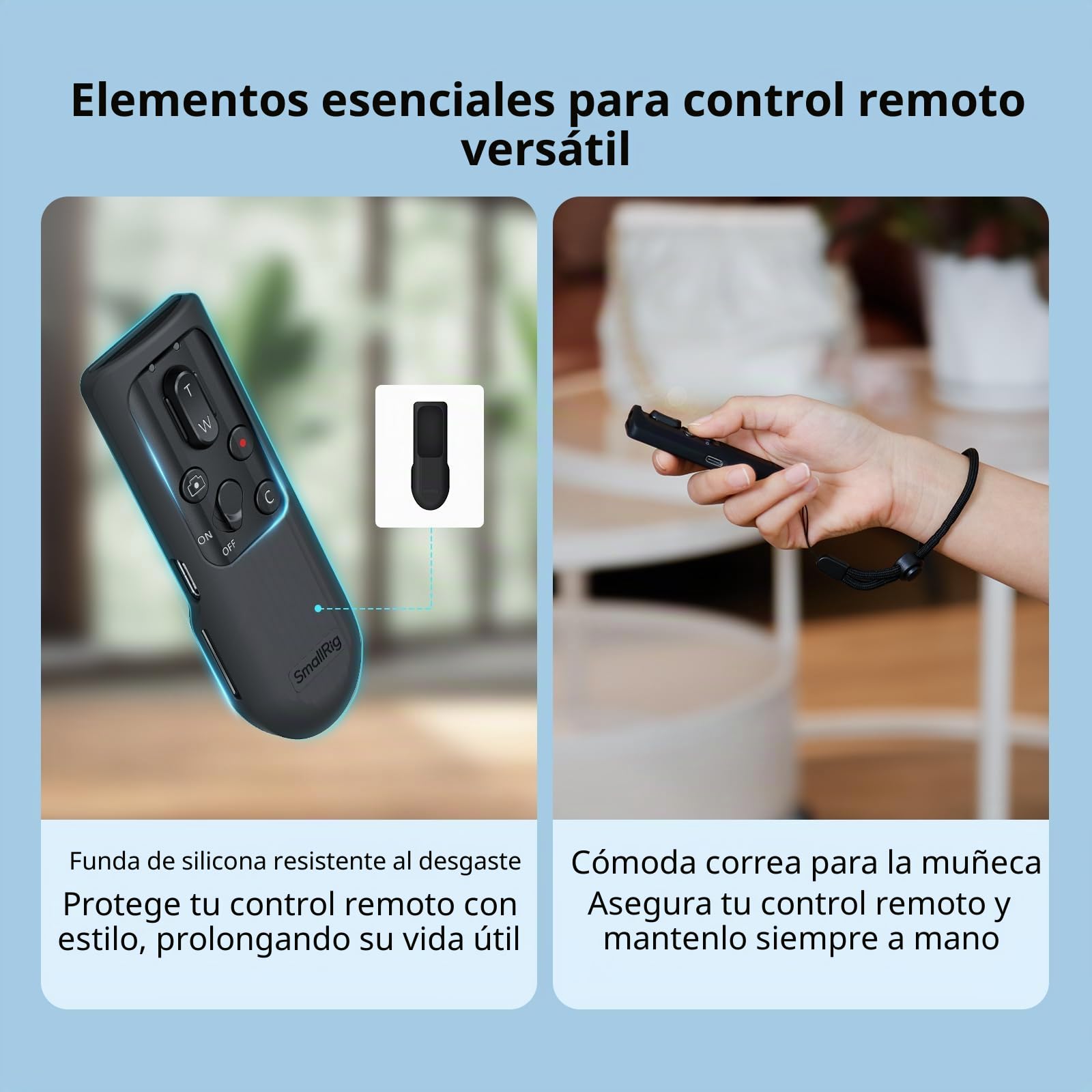SMALLRIG SR-RG2 Mando a Distancia Inalámbrico para Sony, Canon y Nikon Cámara, se Adapta a A7R IV, A7RIII, A7S III, A6700, FX3, A7C, A7CR, A7C II, ZVE10, R5, R6, R7, R8, Z50 III