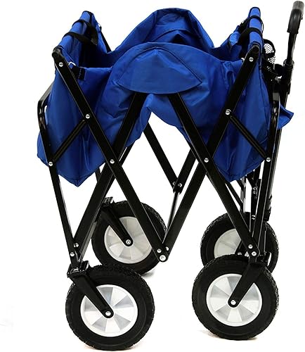 Vista 3 de Mac Sports Wagon plegable para uso al aire libre Azul solido