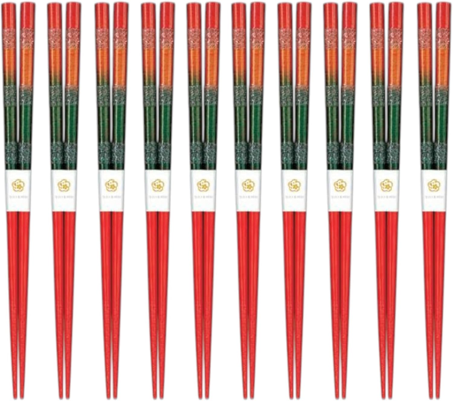 J-kitchens Chopsticks, Set of 10, Lunch, Picnic, Excursions, Sports Events, Guests, Entertaining, Wooden, Spring Thunder, 8.3 inches (21.0 cm), Dishwasher Safe, Made in Japan