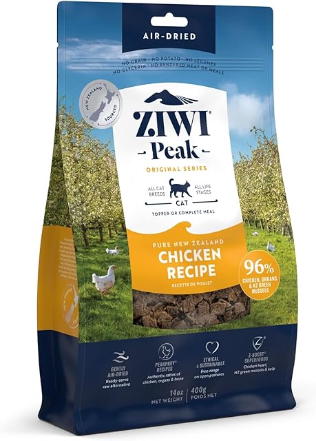 Ziwi Peak Daily Cat Gently Air Dried Grain Free New Zealand Free Range Chicken Recipe 400gm