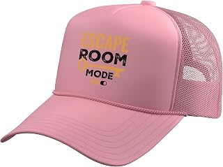 Cool Escape Room Game Design for Escape Room Player Trucker Hat with Adjustable Mesh Back