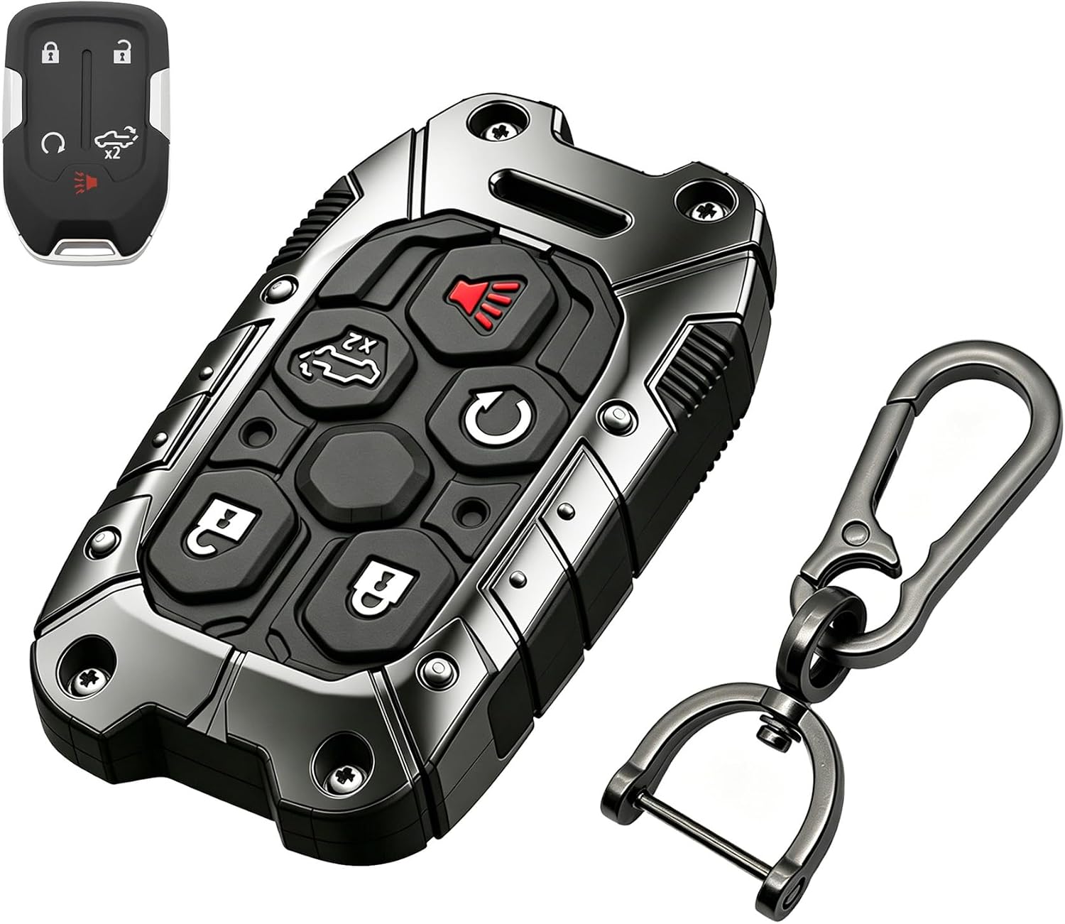 Heavy Duty Key Fob Cover Case Protector for GMC Chevrolet