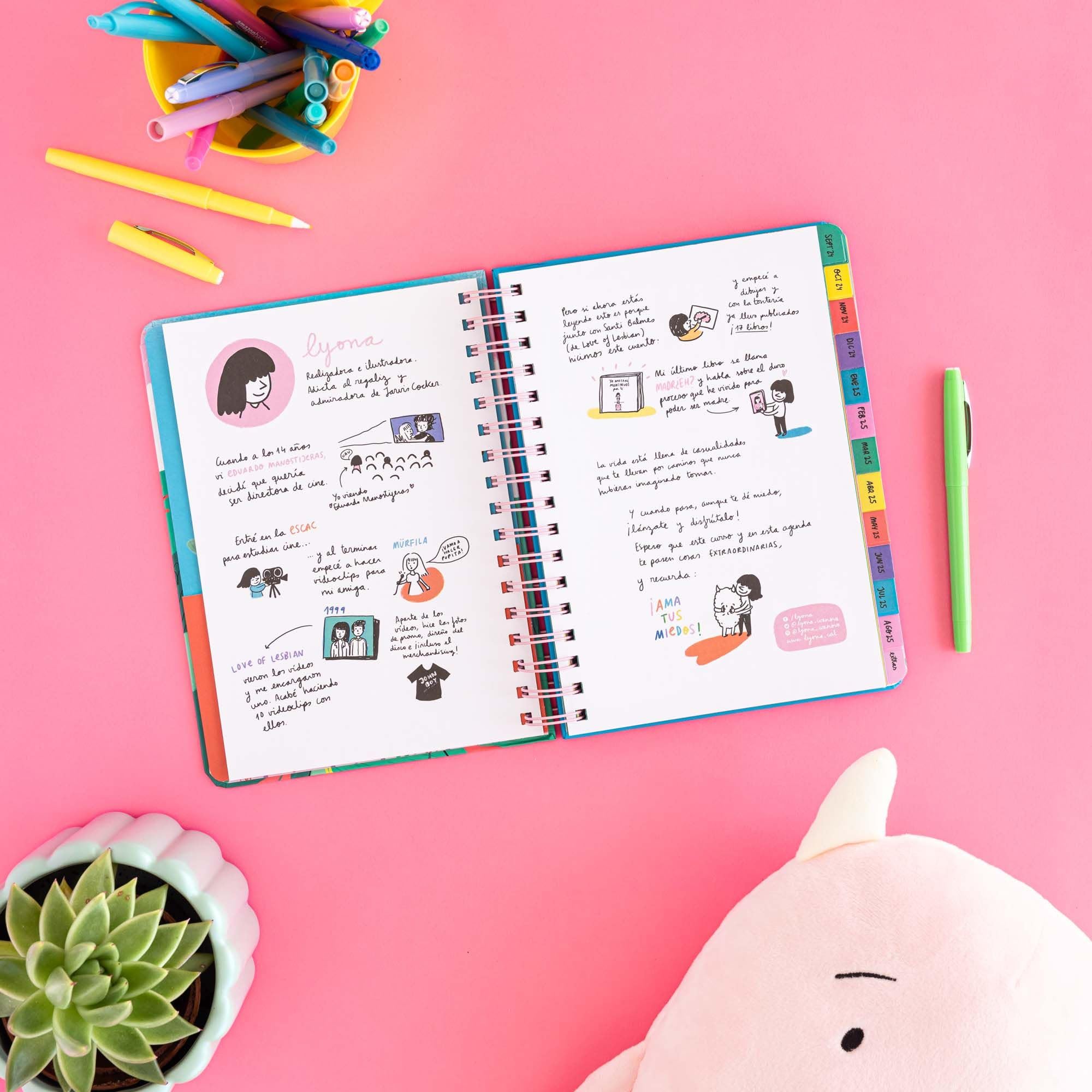 Agenda escolar semanal 2024-2025 Lyona
