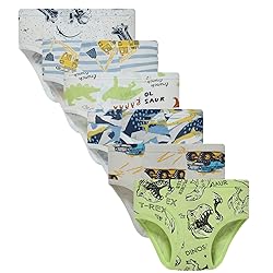 Little Boys Briefs Dinosaur Shark Truck Space Toddler Kids Baby Underwear 6/3-Pack