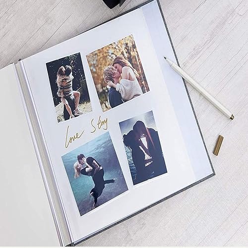 Miniatura 4 de AIOR Álbum de fotos autoadhesivo para álbumes de recortes, 20 páginas para AIOR de 11 x 10.6 pulgadas, álbum de recortes, con 3 tornillos de