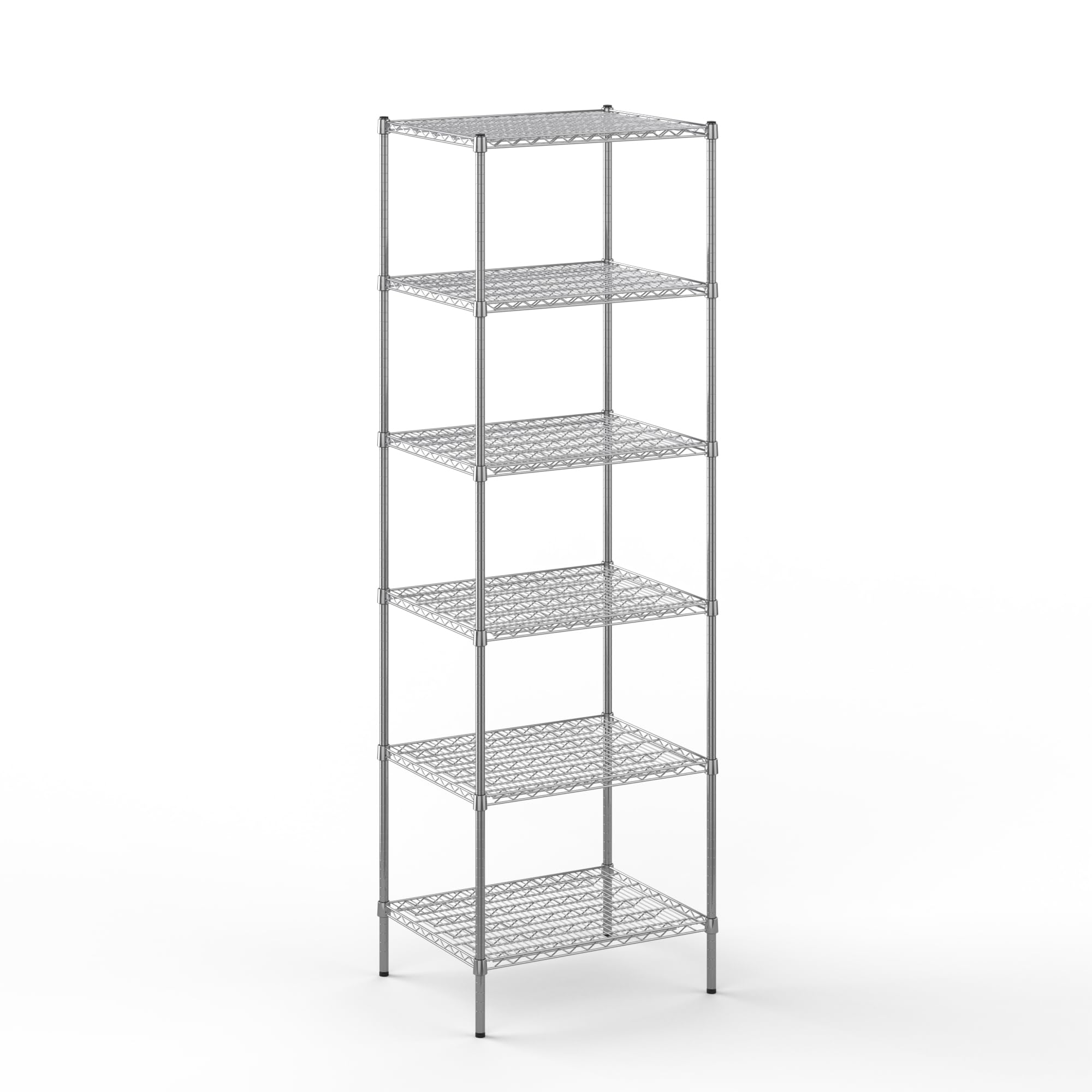 24" Deep x 30" Wide x 96" Height Wire Shelving Kit | 6-Tier | NSF Commercial Storage Rack Unit