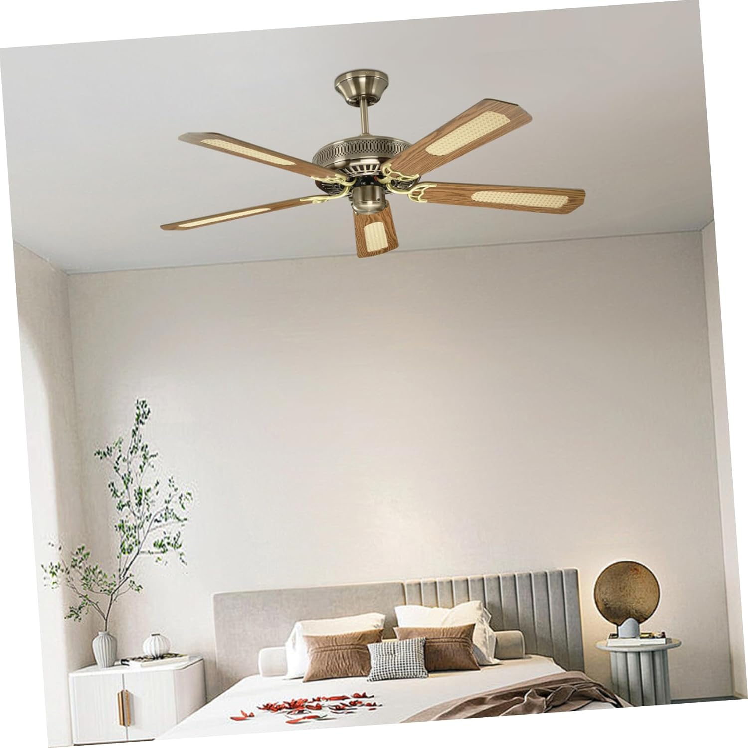 Housoutil Ceiling Fan Blade Arms Replacement Kit Antique Metal Fan Blade Arms Parts Hardware