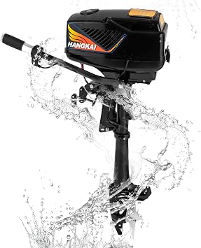 1200W Outboard Motor Electric Outboard Fishing Boat Engine 48V 5.0HP Water Cooling Heavy Duty Boat Motor Mud Motor Brushless Motor Short Shaft 3000r/minfor Fishing Aquaculture Outdoor Adventure Boat