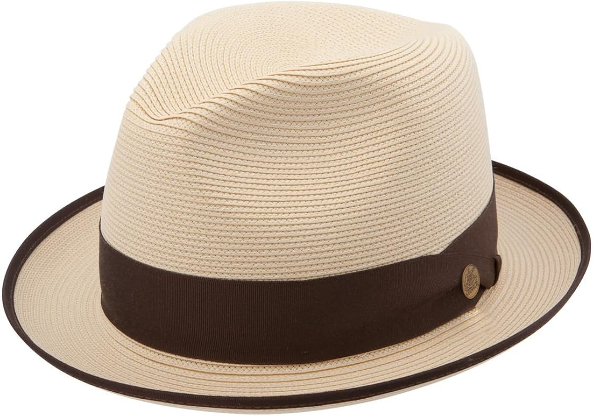 Latte Florentine Milan Straw Hat 