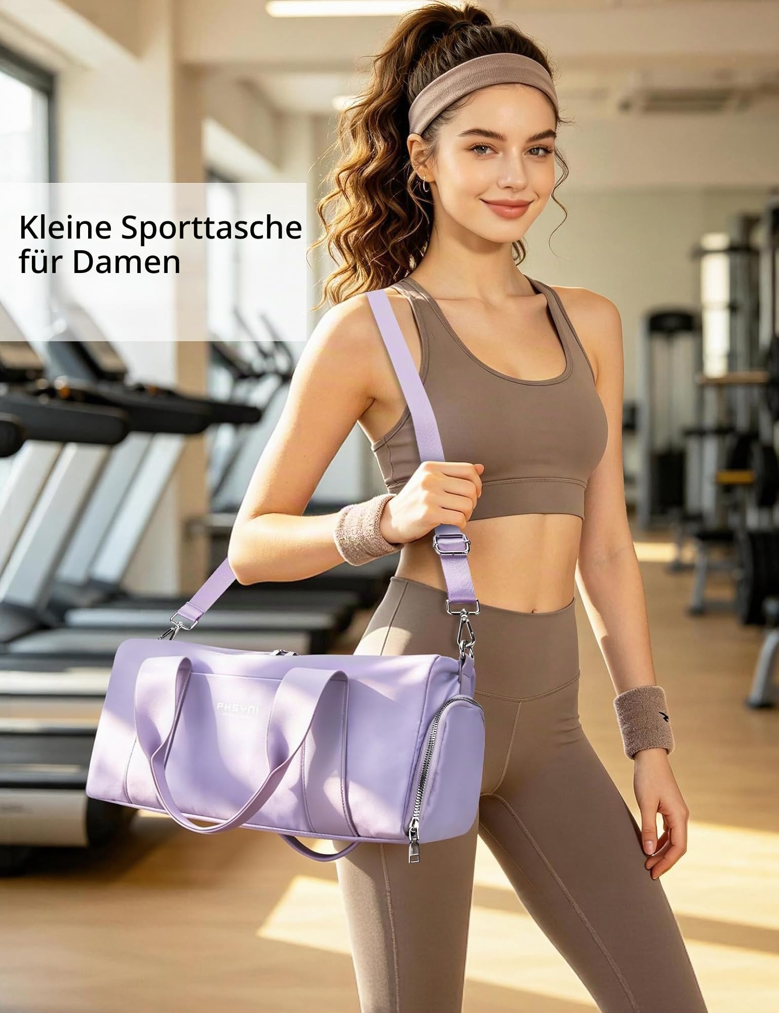 Sporttasche 16 Zoll für Frauen & Kinder,Mit Schuhfach & Trocken-Nass Trennung