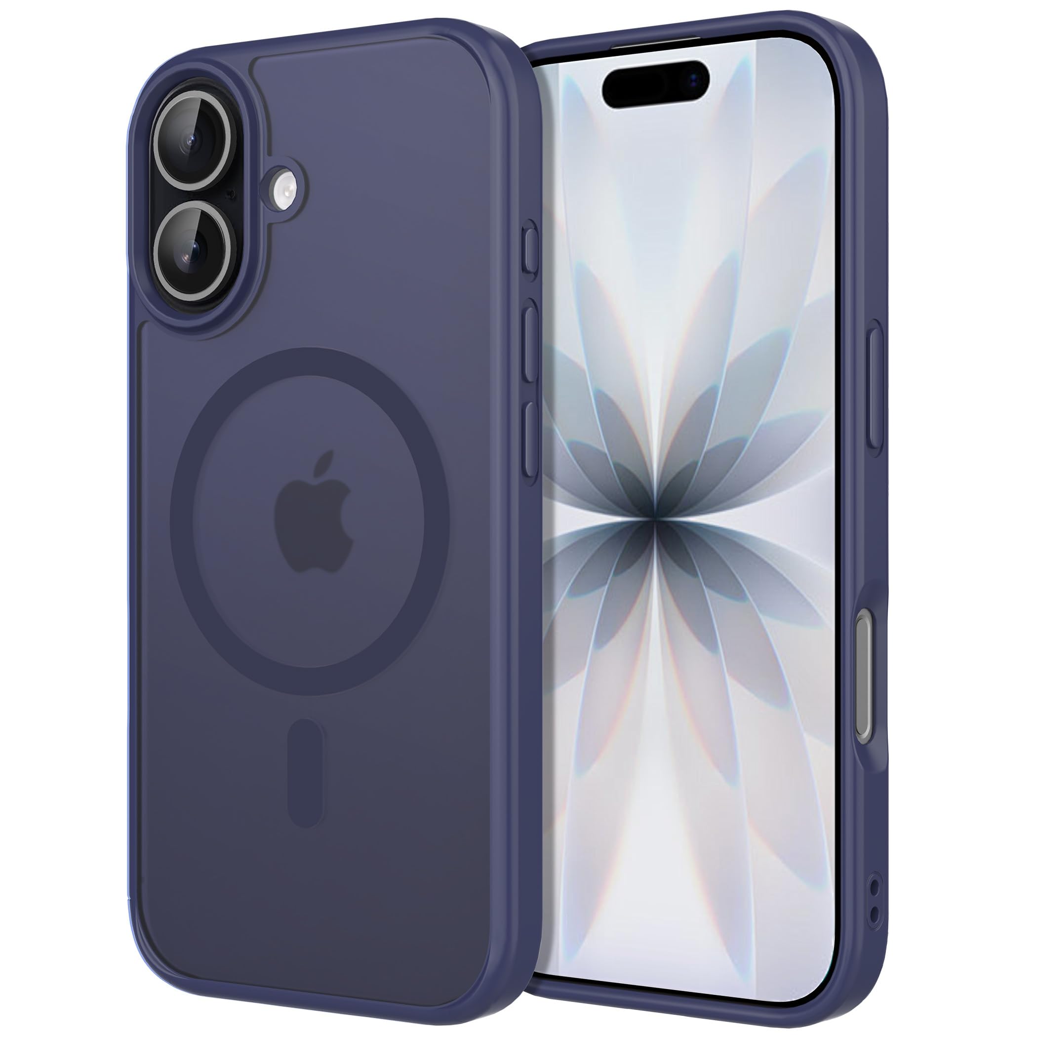 CACOE Magnetic Case for iPhone 17 6.3 inch-Compatible with MagSafe & Magnetic Car Phone Mount,Not Yellowing Anti-Scratch (Dark Blue)