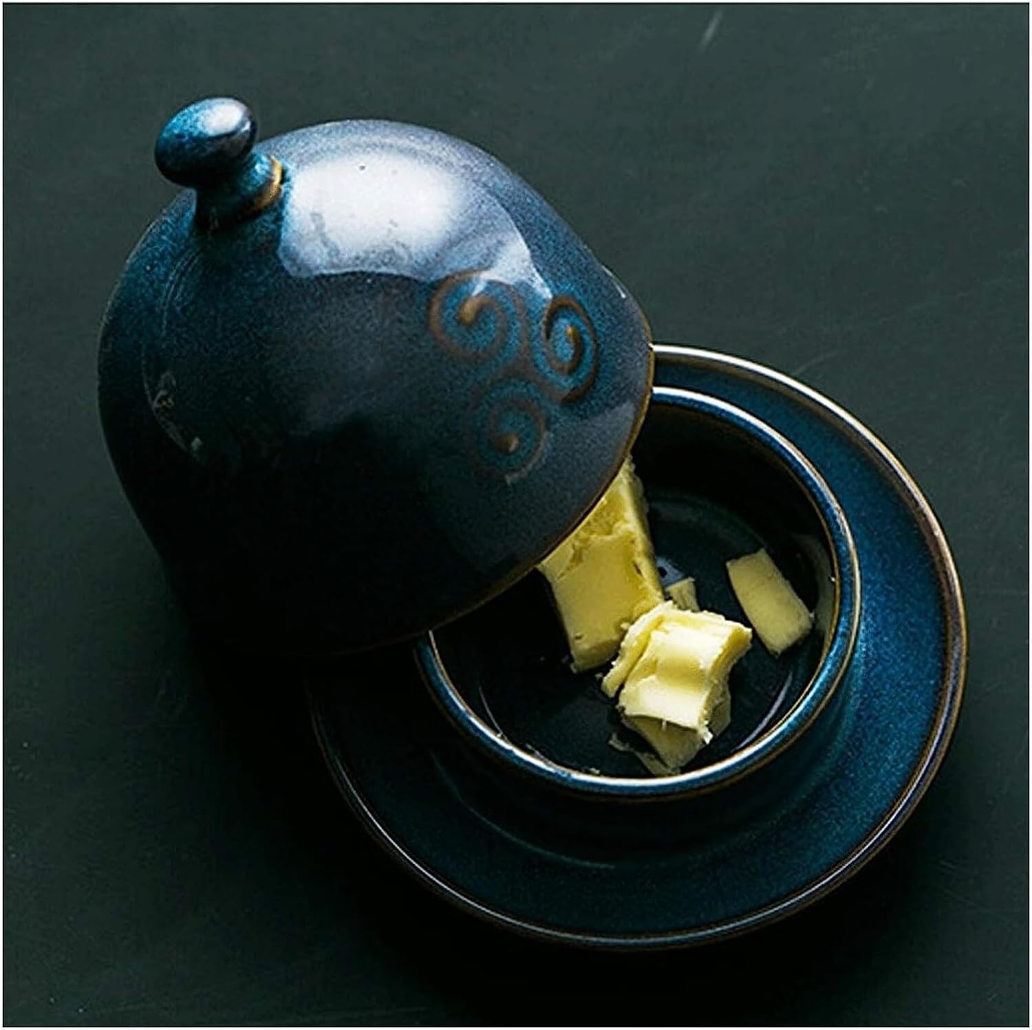 織部焼 作家 北野耕司 菊花小皿 3枚セット 織部焼 作家 北野耕司 六角