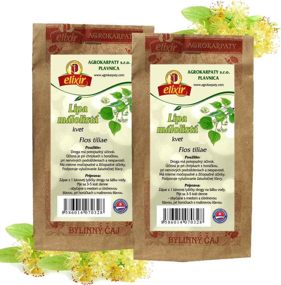 Tree Blossom (Linden) Tea: Herbal Tea for Immunity - colds, coughs and flu (Loose Tea) 2 Pack (60g)
