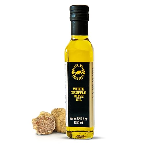 Miniatura 13 de Aceite de trufa (3.38 onzas) – Aceite de oliva extra virgen con infusión de trufa blanca pura – Aceite de oliva con sabor real para cocinar