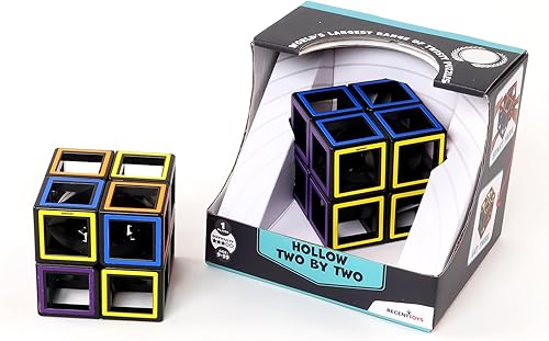 Meffert's Hollow Two by Two El rompecabezas original transparente de 2 x 2 cubos Brainteaser Diversión amigable para viajes para edades de 9 años