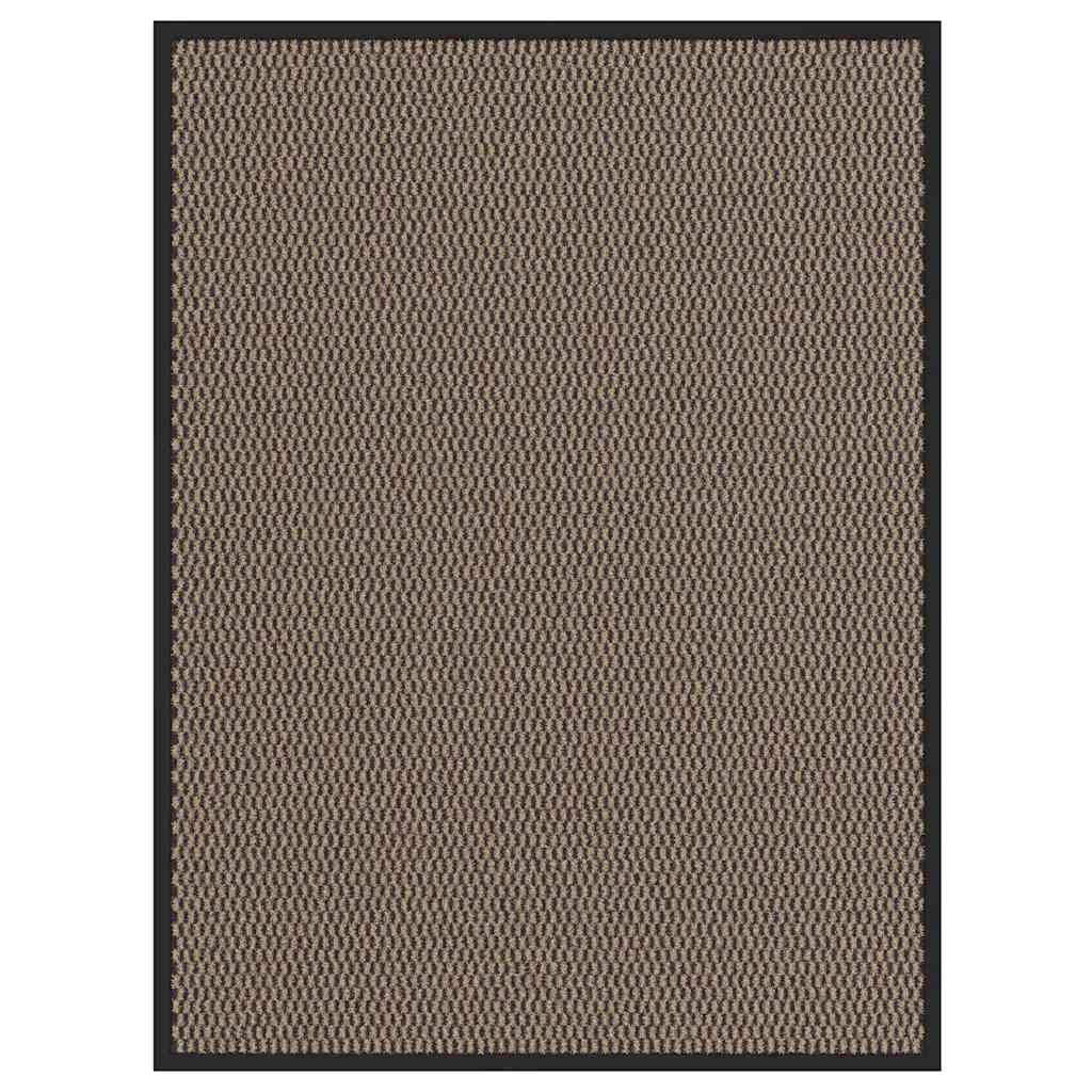 Paillasson marron 80x120 cm Tidyard en fibres denses pour une entrée élégante
