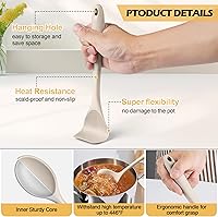 Vista 3 de 15-Piece Kitchen Cooking Utensils Set with Holder, Homikit Heat Resistant Food Grade Silicone Kitchen Utensils include Slotted Spatula Ladle Turner