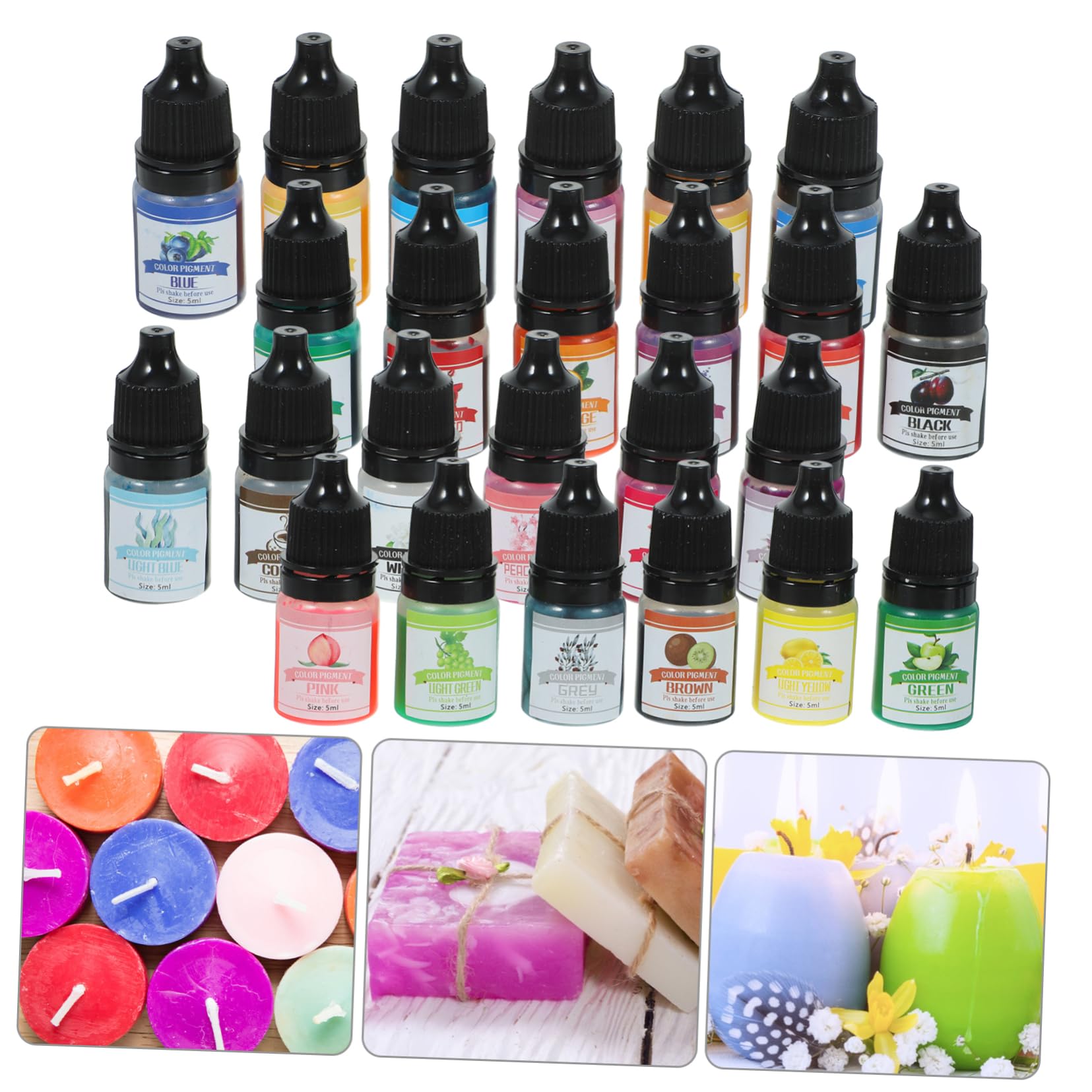 Colorantes Hechos a Mano para Resina Epoxi y Jabón Casero 5ml