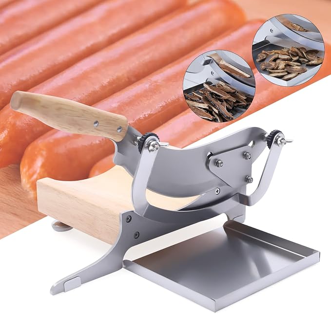 Cortadora manual de carne y hierbas en acero inoxidable miniatura 8