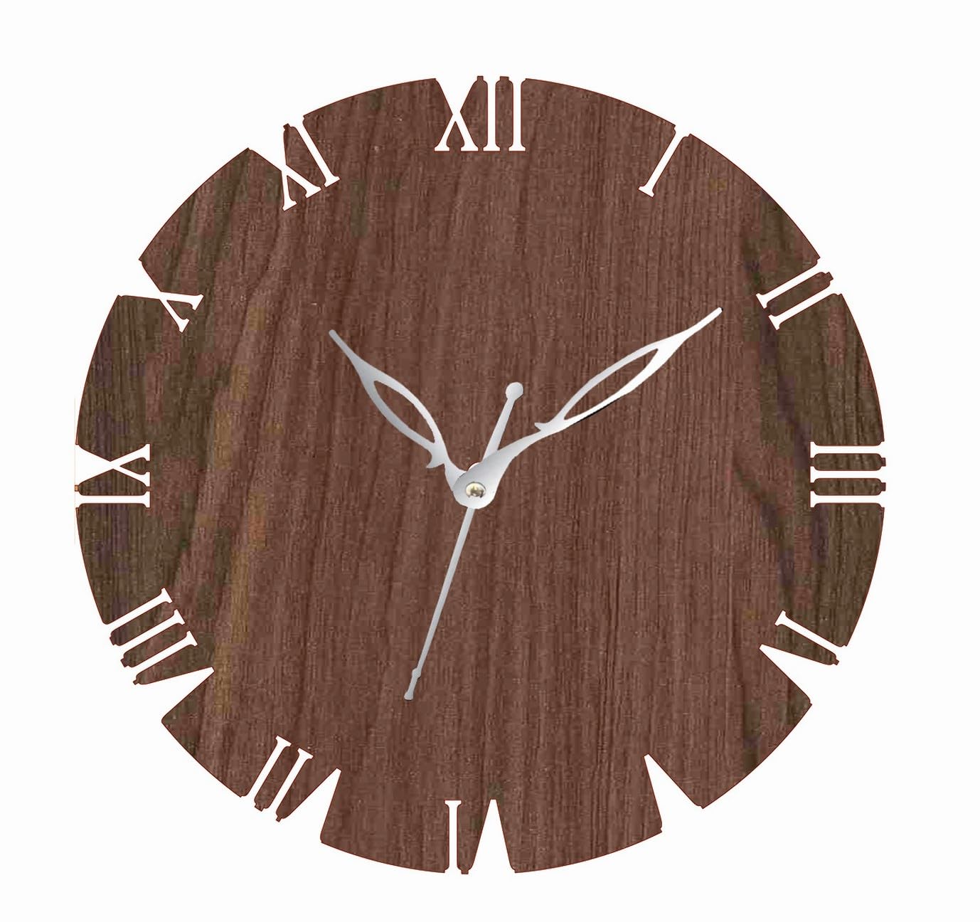 ADK Printed Designer Latest Wooden Digital Wall Clock Without Glass for Home/Living Room/Bedroom/Kitchen and Office (Multicolor-2) 43