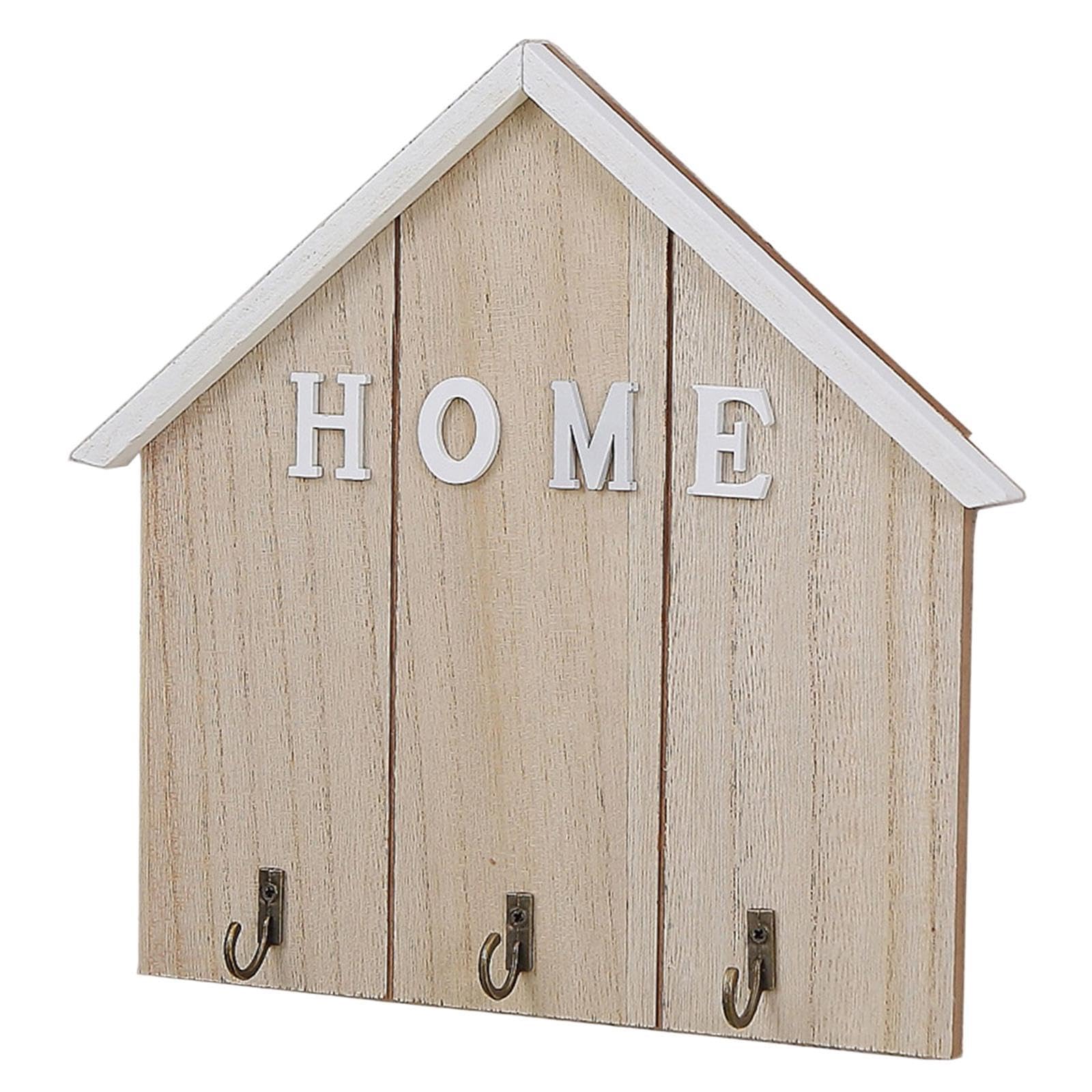 ALCXAZS Farmhouse Wall Hook Decorative Wall Organizer Eye-Catching Key Holder Home Decoration Artworks Wonderful Gift Idea for Any Holiday Key Holder Home, Wood, 21.5x22.5cm