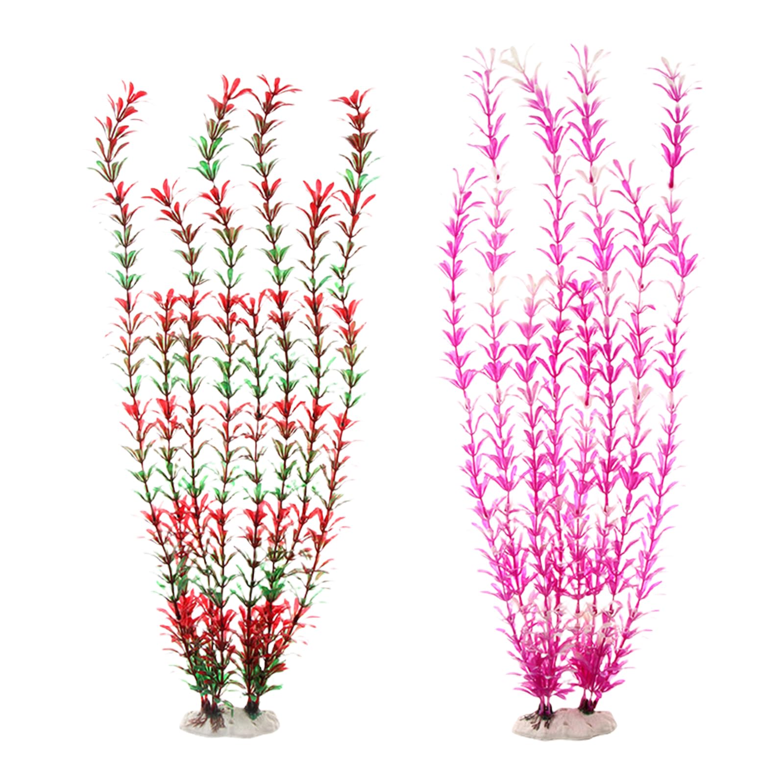 Snorvixre Realistic Artificial Aquarium Plant for Fishtanks Decoration with Ceramic Base Fishtanks Landscape Accessories Artificial Aquarium Plant