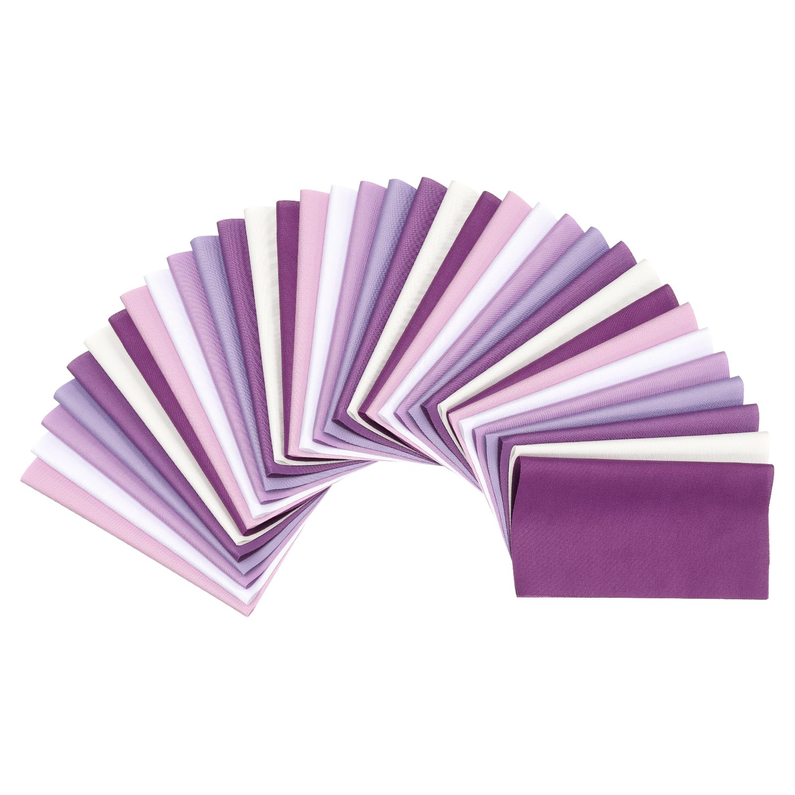 PATIKIL Cotton Fabric Bundles, 35 Pcs 4 x 4 Inch Fat Quarter Solid Color Precut Fabric Squares for Sewing Patchwork Quilting DIY Crafts, Purple