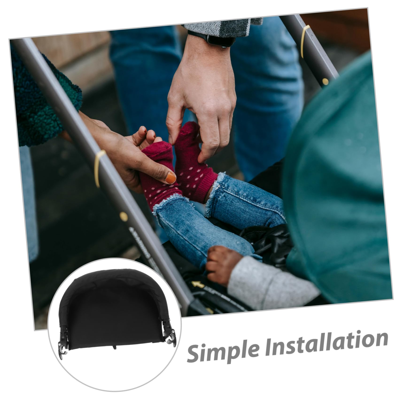 TOYANDONA Poggiagambe Per Passeggino Bracciolo Per Passeggino Estensione Regolabile Per Poggiapiedi Vassoio Per Snack Accessori Per Passeggini