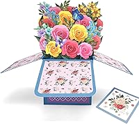 Vista 13 de Tarjetas de agradecimiento 3D desplegables. Tarjeta de regalo de cumpleaños con tarjeta de notas y sobre, perfecta para cumpleaños, agradecimiento