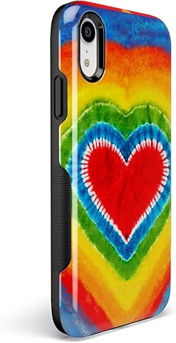 Miniatura 3 de Casely Funda para iPhone XR  Funda con diseño de corazón teñido anudado