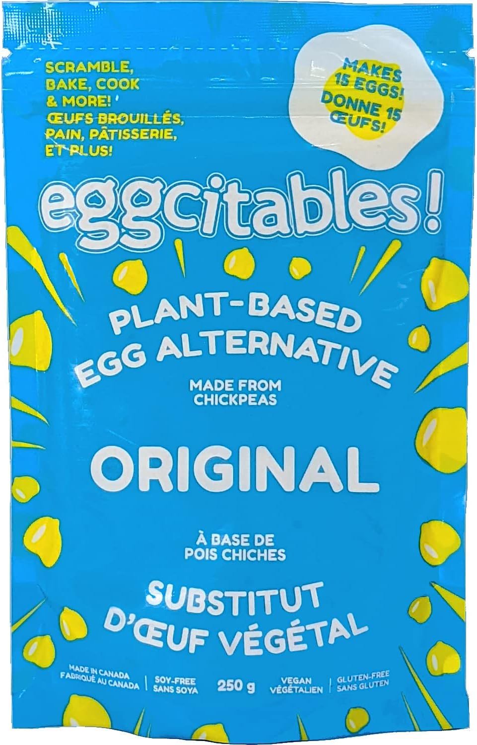 Eggcitables! PlantBased Egg, GlutenFree & AllergyFriendly, Trans Fat