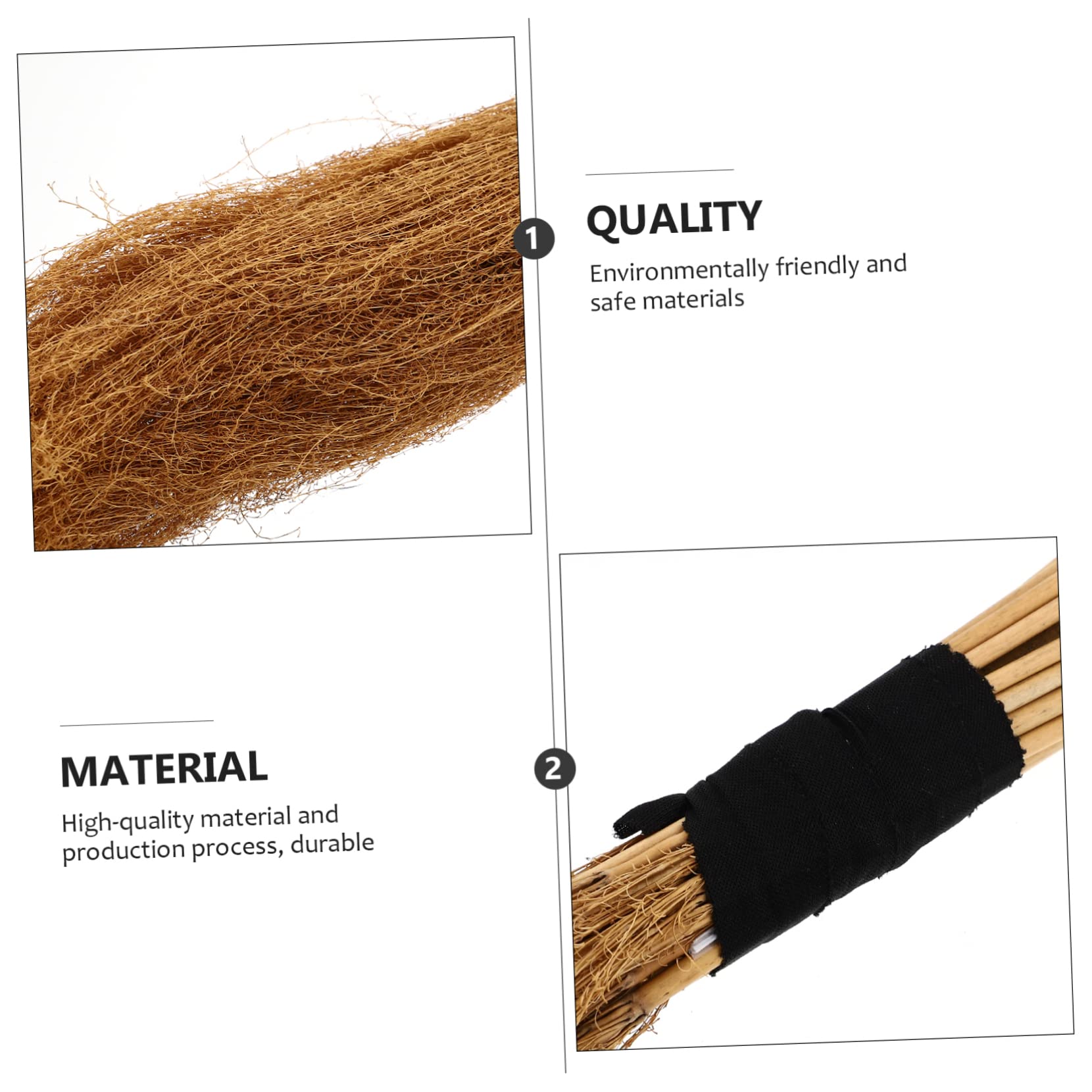 Didiseaon 2 Pcs Witches Broom Decor Halloween Theme Retractable Flying Broom for Wizard and Witch Party Costumes