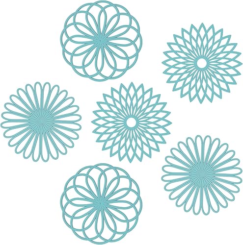 Smithcraft Salvamanteles para platos calientes, ollas y sartenes, alfombrilla redonda de silicona para decoración de cocina, tapete resistente al