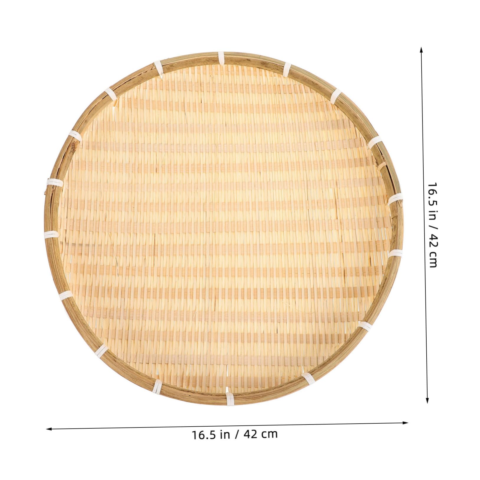 Serving Tray Woven Pastry Plate for Food Drying Storage Round Basket for Kitchen Decor Pastoral Style Container for Home Parties