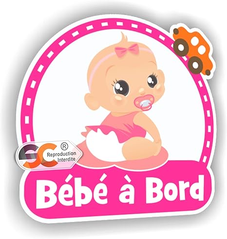 Sticker Bebe A Bord Fille Autocollant Bebe A Bord Fille Amazon Fr Bebe Et Puericulture