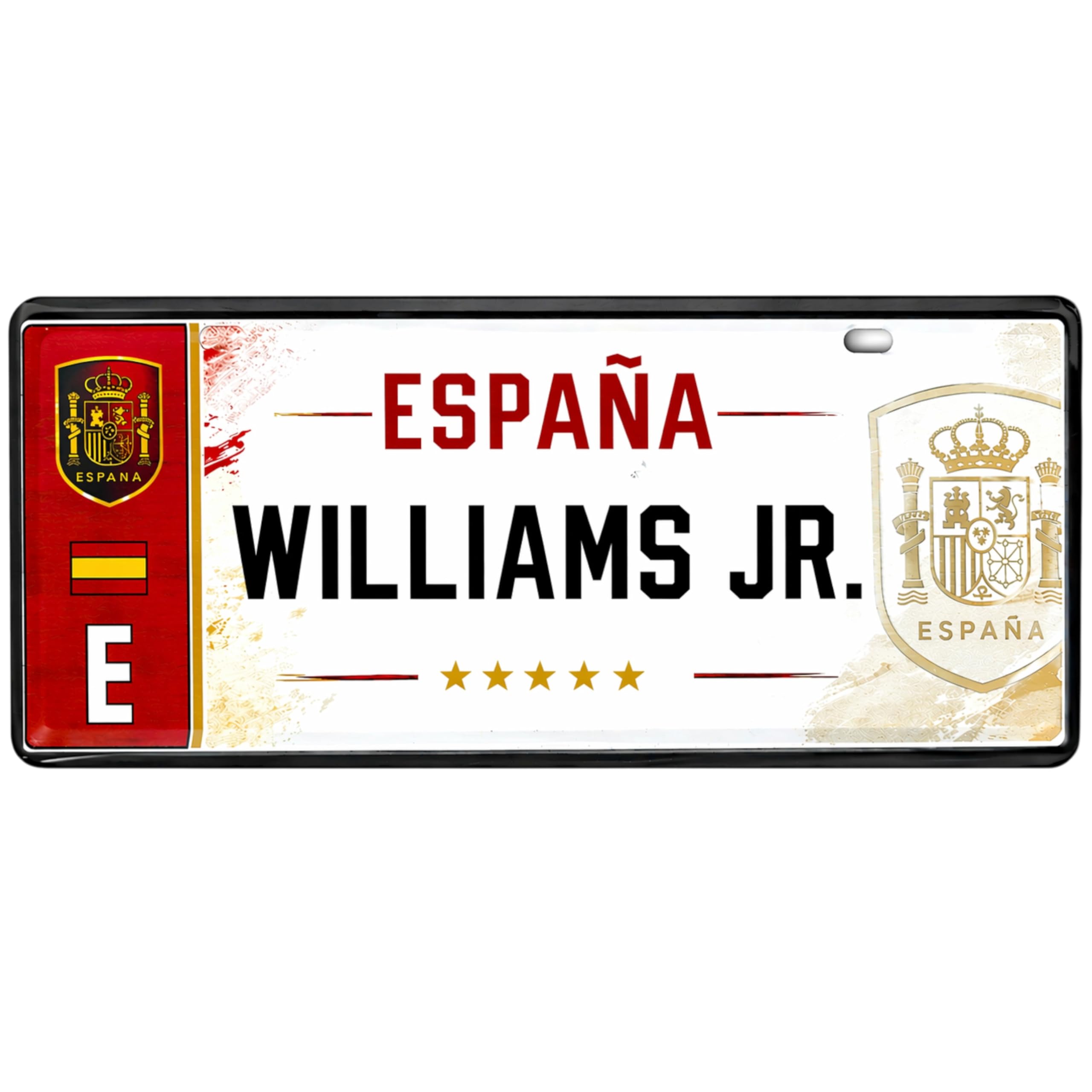 Champion's City ESPAÑA FC Matrícula Personalizable 6x14 cm RFEF