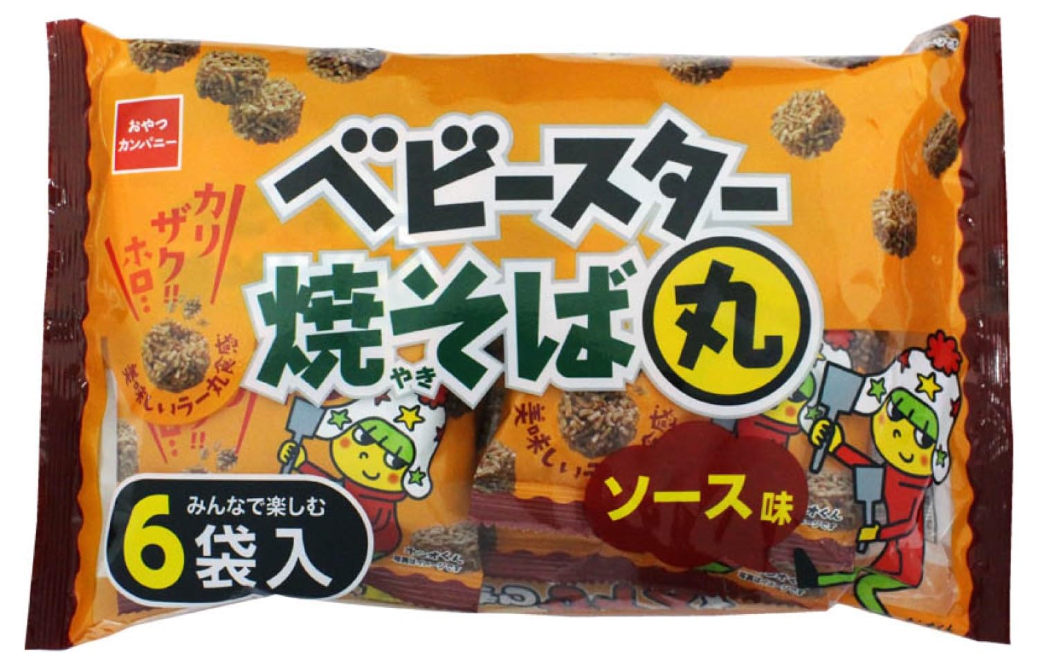 Amazon | 【公式】ベビースター焼そば丸ソース味 6袋入 120g×15袋