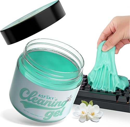 Miniatura 15 de ASFSKY Gel de limpieza de coche (azul, arándano) Masilla de limpieza universal de polvo limpiador de interior de coche, teclado, removedor de polvo