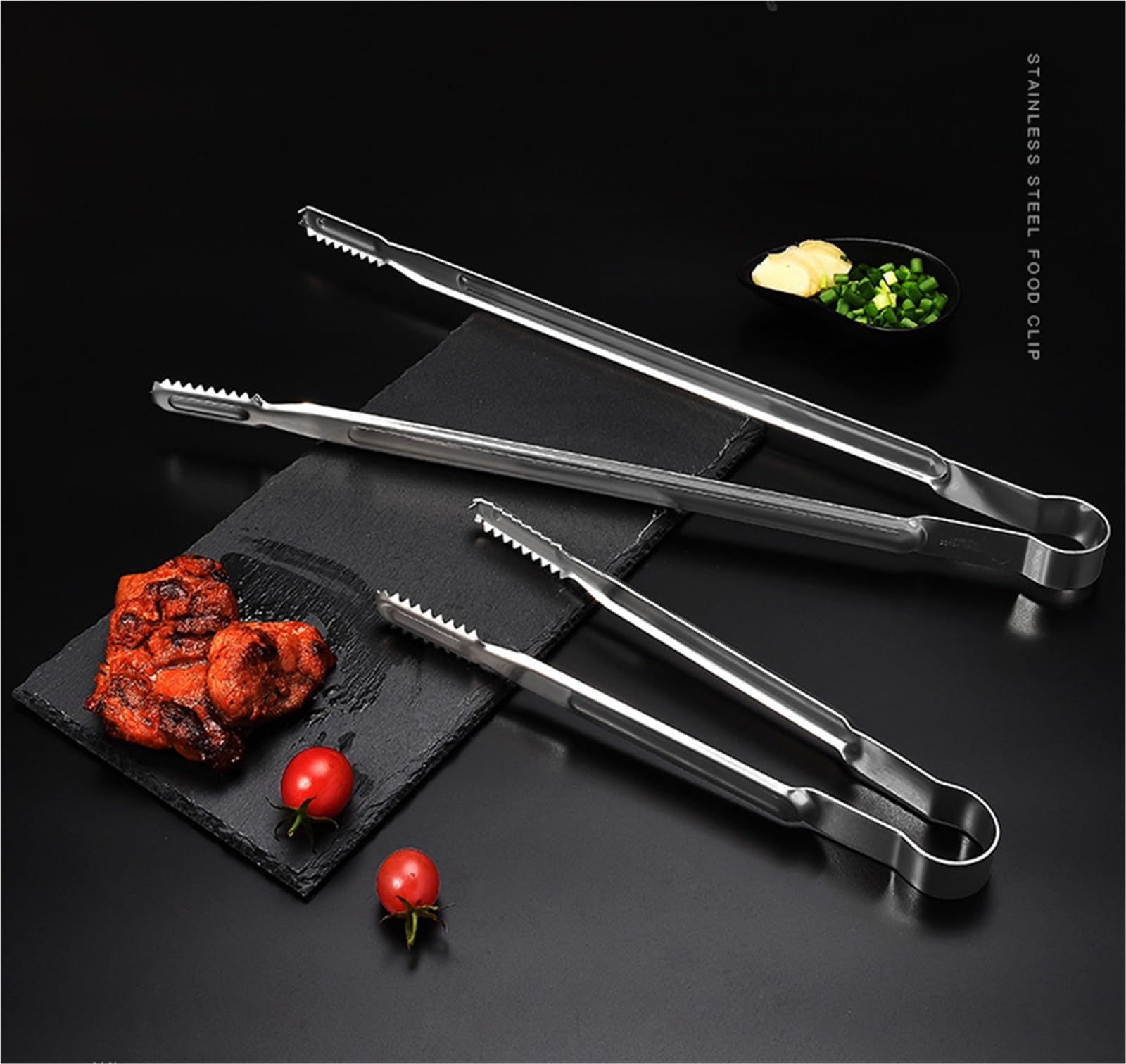 MRKU Pinzas para cocinar, Servir Alimentos de Metal, Resistentes al Calor, Utensilios para freír
