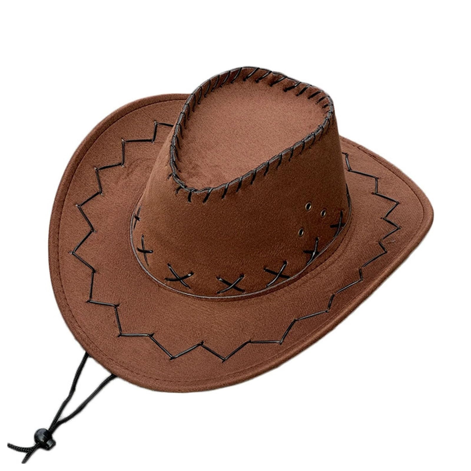 Générique Chapeau De Cowboy En Daim Synthétique Pour Enfants Chapeau Cowboy Enfant,Chapeau De Cowboy Enfant Pour Fêtes À Thème,Déguisements,Costumes D'halloween,Vêtements Pour Enfants