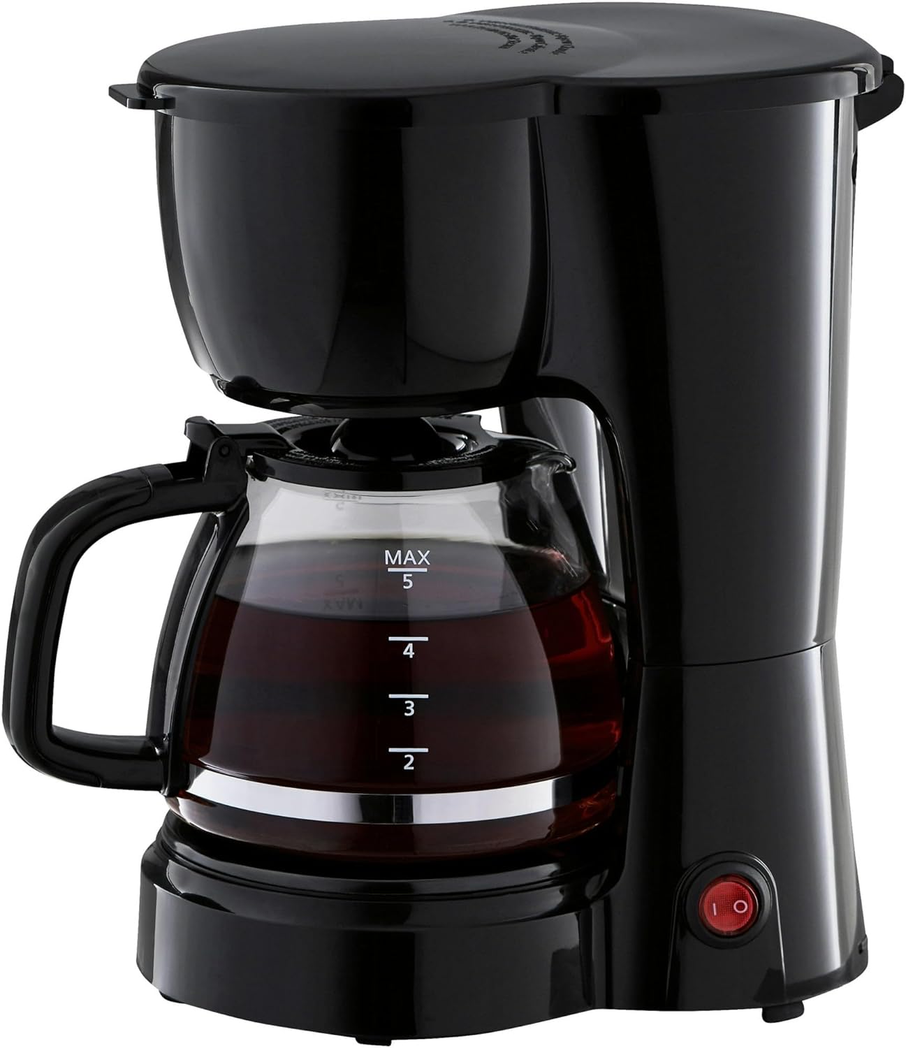 Coffee Maker, Black - Brew Type: Drip Coffee Maker For Quick And Easy Brewing, Capacity: 5-cup Brewing Capacity, Ideal For Small Households