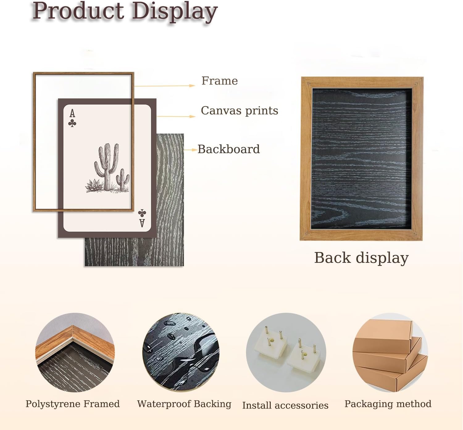 Mrysuart 3 Piece Framed Wall Art Western Wall Decor Cowboy Canvas Prints Southwestern Pictures Longhorn Bull Skull Paintings Vintage Artwork for Bedroom Living Room 12x16in